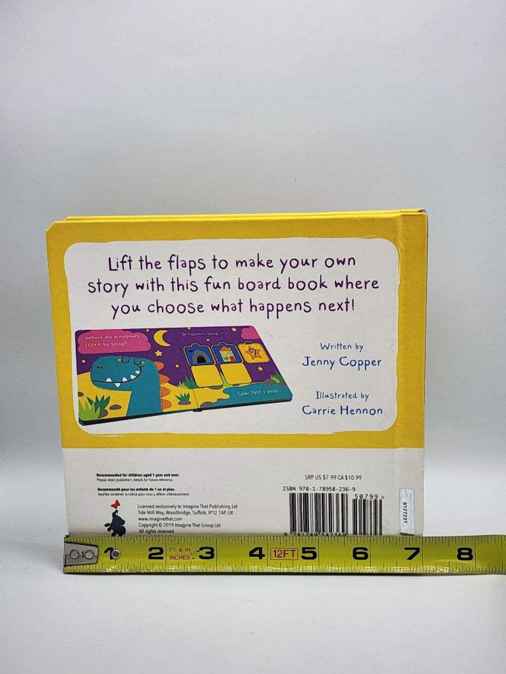 Dinosaurs Love Stinky Socks Lift-the-Flap Interactive Board Book - Picture 2 of 6